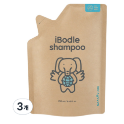 아이보들 유아 샴푸 리필, 250ml, 3개