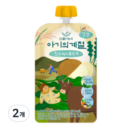 에코맘의산골이유식 아기의 계절 한우 채소 묽은죽, 100g, 2개