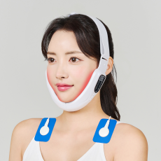 모드샷 EMS 얼굴 리프팅 마사지기 브이라인 밴드 기계 이중턱 턱살 탄력 사각턱 비대칭 교정